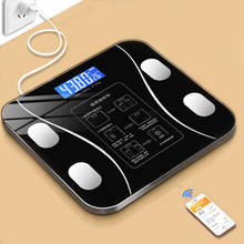 Bluetooth-весы для определения содержания жира в теле, высокочувствительные умные Беспроводные цифровые весы для ванной, анализатор состава тела, весы для взвешивания 2024 - купить недорого