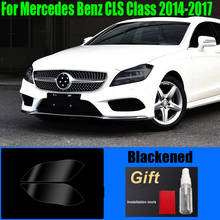 TPU Headlight Film For Mercedes Benz CLS Class 2014-2017 Car Styling Tint Black Transparent Protective Stickers Accessories 2Pcs 2024 - buy cheap