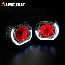 2.5inch H1 mini Bixenon hid Projector lens led day running shrouds DRL H1 H4 H7 retrofit car assembly kit 2024 - buy cheap