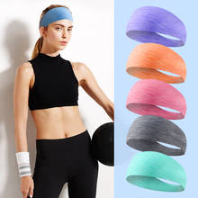 High Elastic Headband for Sports Hair Outdoor Running Gym Sweatband Headband Fitness Yoga Hair Band Wide Sweatband for Women 2024 - buy cheap