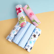 Fraldas de algodão multifuncionais para bebê, 4 peças, lençóis, gaze de neném recém-nascido, cobertor envoltório para saco de dormir, carrinho de bebê 2024 - compre barato