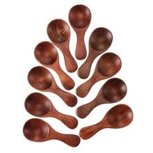 20Pcs Mini Wooden Spoon Kitchen Seasoning Spoon Xylose Tea Coffee Spoon Short Seasoning Spoon Tableware Cooking Tools 2024 - buy cheap