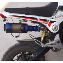 Motorcycle Full System Exhaust Muffler Middle Connect Pipe Slip-On For HONDA GROM MSX 125 MSX125 2012 2013 2014 2015 2024 - buy cheap