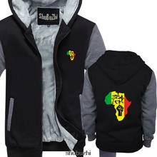 New Africa Rasta Power Reggae Music Logo Mens Black thick hoody Cool Casual pride hoodie men New Fashion sweatshirt sbz3173 2024 - buy cheap