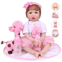 NPK Doll toys 22inch 55cm silicone reborn baby doll lifelike newborn babies alive toddler doll for children bebe gift reborn 2024 - buy cheap