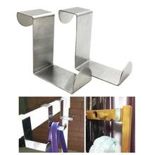 4Pcs/Set Home Stainless Steel Z Shape No-marking Door Towel Clothes Hook Hanger 2024 - buy cheap