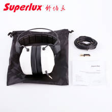 Superlux-fone de ouvido hd665 com fechado na cabeça, para estúdio profissional, gravação, música e reprodutor de bateria e baixo 2024 - compre barato