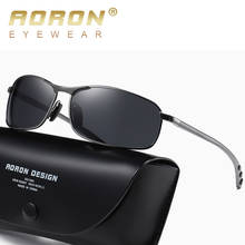 Gafas de sol polarizadas Vintage para hombre, lentes de conducción, cuadradas, aleación de aluminio, marco de Metal, UV400, 2019 2024 - compra barato