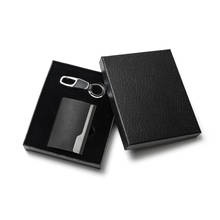 Bisi Goro 2021 New RFID Card Wallet Set Men Aluminum Magnet Card Holder Mini Keys Holder Simple Card Case Key Wonderful GiftBox 2024 - buy cheap