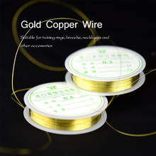 diameter0.3mm/0.4mm Gold Copper Wire For Jewelry DIY Handmade Metalic Thread Tools Crafts Accessories  Jewelery Connectors 2024 - buy cheap