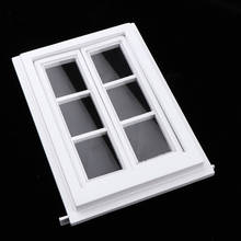 1/12 White Windows Dollhouse Room House Ornaments Children Toys Playkit 2024 - buy cheap