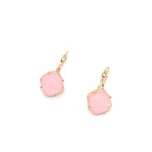 Fashion Square Cubic Pink Earrings  Resin Gold Color Dangle Brincos Pendientes Brand Jewelry Women 2024 - buy cheap