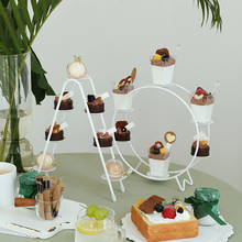 SWEETGO Macaroon holder ferris white wheel ladder shape dessert cupcake trays for wedding table party supplier home decoration 2024 - buy cheap