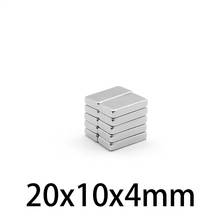 5-100 PCS 20x10x4 mm Strong Quadrate Neodymium Magnet 20mm*10mm Permanent Magnet Sheet 20x10x4mm Rare Earth Magnets 20*10*4mm 2024 - buy cheap