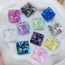 DIY Square Resin AB 10mm Rhinestone Stick Accessories Stones For Dress Garment Artworks buttons 120pcs -B92 2024 - buy cheap