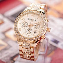 Relógio feminino luxo strass relógios de quartzo relojes mujer aço inoxidável cristal relógios de pulso para senhoras presente relogio feminino 2024 - compre barato