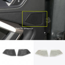 Stainless steel For Audi Q3 2019 2020 Auto Accessories Rear Door Stereo Speaker Audio Sound Cover Trim Sticker Car Styling 2pcs 2024 - buy cheap