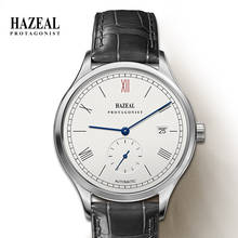 Hazeal Automatic Men's Watch Seagull 1963 Mechanical Watches Switzerland Luxury Brand Male Watches With Leather zegarki męskie 2024 - buy cheap