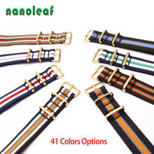 Table Accessories Watch Watchband For NATO Nylon Strap Stainless Steel Golden Buckle 18mm 20mm 22mm 24mm Replacement Strap 2024 - buy cheap