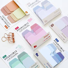 Creative Gradient Color Index Memo Pad Posted It Sticky Notes Paper Sticker Notepad Bookmark School Supplies Kawaii Stationery 2024 - buy cheap