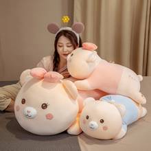 Cute Cherry Blossoms Couple Pink Bear Plush Toy Cartoon Animal Soft Stuffed Doll Long Pillow Sleeping Cushion Lover Kids Gift 2024 - buy cheap