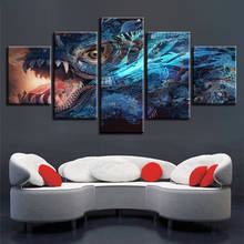 Living Room Decoration Modern 5 Pieces HD Printing Animal Dragon Painting Artwork Poster Modular Pictures Canvas Frames Wall Art 2024 - buy cheap