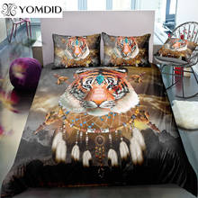 3D Printing Bedding Sets Tiger Pattern Duvet Cover Set Polyester Fabric Printed Quilt Cover With Pillowcase Home Bedroom Decor 2024 - buy cheap