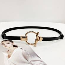 Adjustable Cowhide Metal Round Buckle Belt Luxury Fashion Brand Decoration Dress Sweater Accessories Genuine Leather Women Belt 2024 - buy cheap