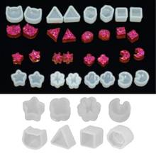 8 Pair/set UV Resin Silicone Molds DIY Crystal Epoxy Mold Small Earrings Stud Making Mould 2024 - buy cheap