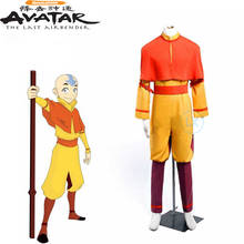 Anime Avatar The Last Airbender Bumi Avatar Aang Cosplay Costume Halloween Custom Made Uniform Clother 2024 - buy cheap