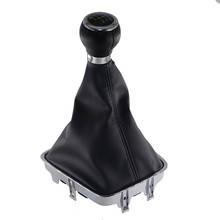 Car Manual 5 /6 Speed Gear Shift Knob With Black Boot Cover Gaitor Collar For VW Golf Plus 2005 2006 2007 2008 2009 2010 -2014 2024 - buy cheap