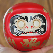 4 Inch Japanese Ceramic Daruma Doll Lucky Cat Fortune Ornament Money Box Office 2024 - buy cheap