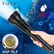 Ultra Powerful Diving Flashlight XHP70.2 Professional L2 Waterproof Scuba IP68 Underwater 200M Dive Torch Light Tactial Lanterna 2024 - buy cheap