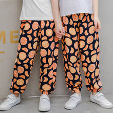 For 2 4 6 8 10 12 Yrs Boys Girls Summer Pants Toddler Kids baby Clothes Loose Floral Print Elegant Cute Casual Sport Trousers 2024 - buy cheap