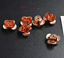 FLTMRH 1pcs 10mm  Filigree Flower Wraps Metal Crafts Gift Decoration DIY Findings Connectors 2024 - buy cheap