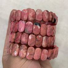 natural Rhodonite stone beads bracelet natural gemstone jewelry bangle for woman for man wholesale ! 2024 - buy cheap