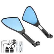 1 Pair Motorcycle Motorbike Side Rearview Mirror Universal Anti-Glare Triangular Back Glass Aluminum Alloy 2024 - buy cheap