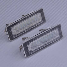 DWCX 2Pcs 12V ABS Car License Plate Number Light Lamp Fit For Benz Smart Fortwo Coupe Convertible W450 W451 2007 6000K 2024 - buy cheap