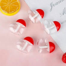 5ml 5/10Pcs Cute Love Heart Shaped Plastic Lip Gloss Tube Bottle Empty Cosmetic Container Makeup Organizer 2024 - buy cheap