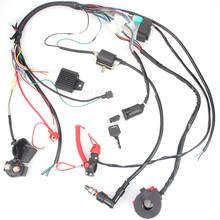 Complete Wiring Harness Loom Solenoid Coil Rectifier CDI 50cc 70cc 110cc 4 Stroke ATV Quad Buggy Dirt Pit Bike Chinese Parts 2024 - buy cheap