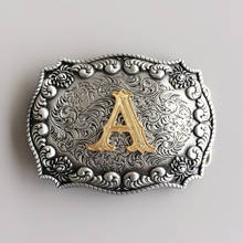 Western Cowboy Cowgirl Initial Letter Belt Buckle Stock In US Gurtelschnalle Boucle de Ceinture Ship from US and CN 2024 - buy cheap