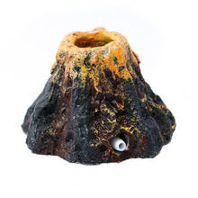 Вулкан для аквариума камень с воздушными пузырьками, кислородный насос, украшение для аквариума 2024 - купить недорого