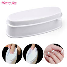 ABS Durable Easy French Dip Tray Dipping Powder Container Dual Use for Short Extended Nails Molding for White Pink Smile Line 2024 - buy cheap