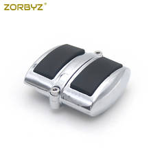 ZORBYZ New Chrome Metal Brake Heel Shift Pedal Pad Cover For Suzuki Intruder VL800 1500 VZ Boulevard M50 C50 C90 Marauder 800 2024 - buy cheap