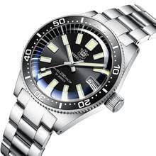 Steeldive 62AMS 42mm Diver Men's Watch NH35 Automatic Mechanical Wristwatches Sapphire Bracelet Date 20Bar Waterproof Luminous 2022 - buy cheap