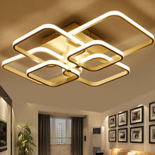 Lámpara de techo moderna de 4/6/8 cabezales, luz Led regulable con Control remoto para sala de estar, dormitorio, comedor, color blanco 2024 - compra barato