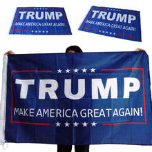 Bandera de Donald Trump, 1 unidad, 150x90cm, hace que América sea grande de nuevo, Donald para el presidente de EE. UU. 2024 - compra barato