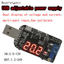 AABB-With Current Usb Adjustable Buck-Boost Power Supply Voltage Regulator Module 5V To 3.3V 9V 12V 18V24V DIY electronics 2024 - buy cheap