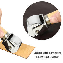 Leather Press Edge Roller Wooden Handle Leather Craft Glue Laminating Roller DIY Hand Crease Tool 2024 - buy cheap