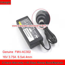 Adaptador de corriente para ordenador portátil Fujitsu FMV-AC302, fuente de alimentación de 16V, 3.75A, 60W, FMV-AC317C, FMV-LIFEBOOK, Q8220, FMV-BIBLO, MF6/600R 2024 - compra barato